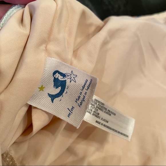 Anthropologie Mermaid Lace Front Floral One Piece Maillot Swimsuit, Medium M - Picture 7 of 9